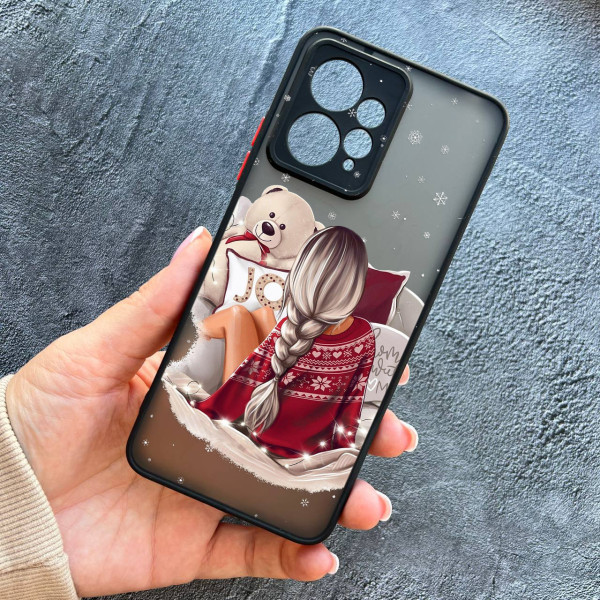 Чохол для Xiaomi Redmi Note 12 4G дівчинка новорічний