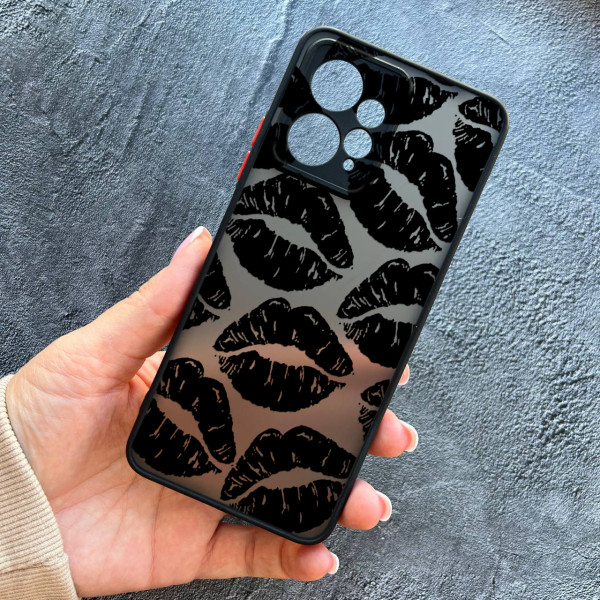 Чохол для Xiaomi Redmi Note 12 4G чорні губи