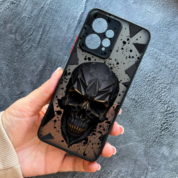 Чохол для Xiaomi Redmi Note 12 4G череп у кубі