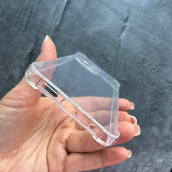 Чехол для Xiaomi Redmi Note 12 4G противоударный прозрачный силиконовый чехол