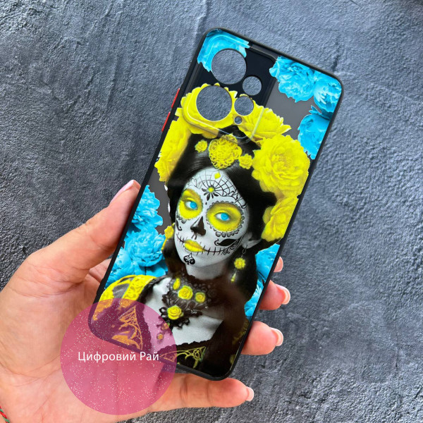 Чохол для Xiaomi Redmi Note 12 4G Санта-Муерте жовто-блакитна