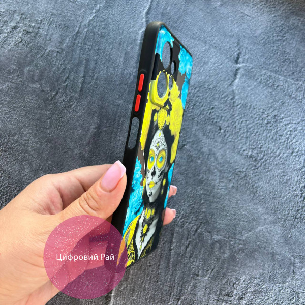 Чохол для Xiaomi Redmi Note 12 4G Санта-Муерте жовто-блакитна