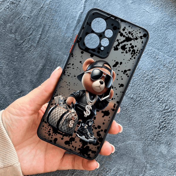 Чохол для Xiaomi Redmi Note 12 4G з захистом камери з ведмедиком Тедді
