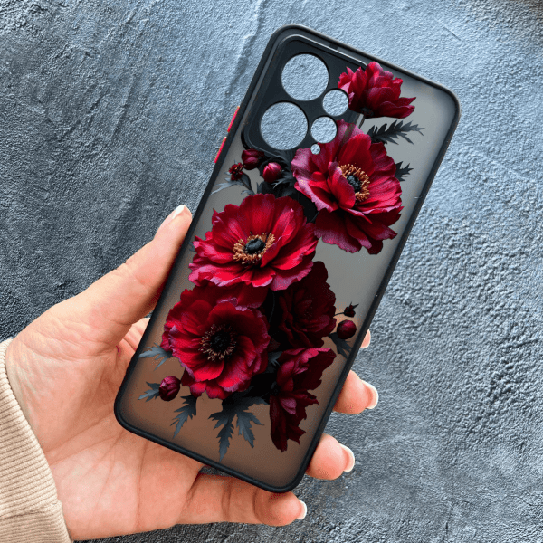Чохол для Xiaomi Redmi Note 12 4G з захистом камери з квітами гербери