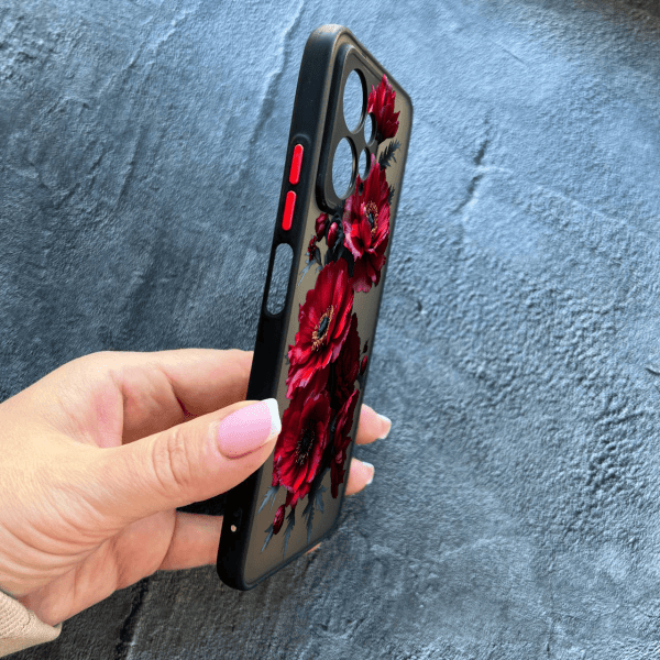 Чохол для Xiaomi Redmi Note 12 4G з захистом камери з квітами гербери