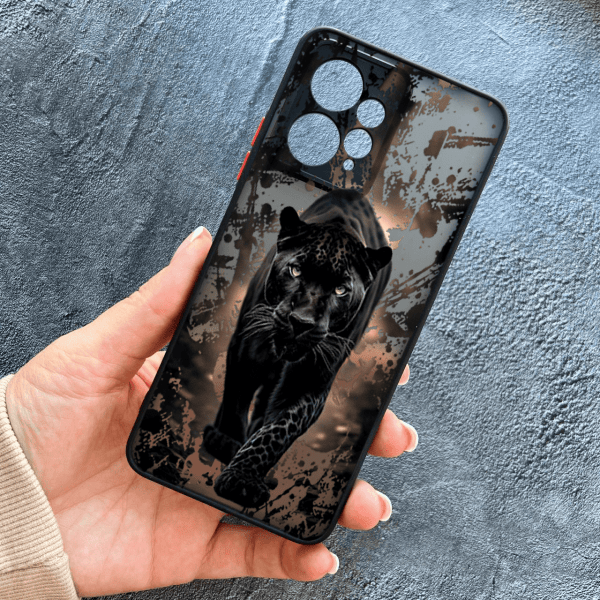 Чохол для Xiaomi Redmi Note 12 4G з захистом камери чорна пантера