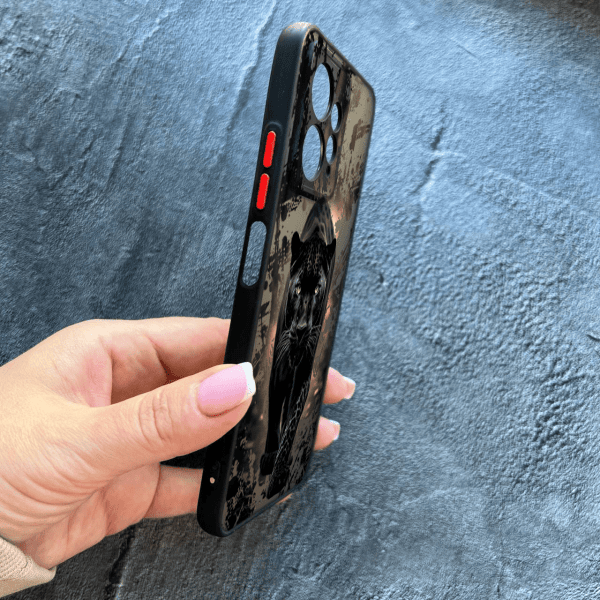 Чохол для Xiaomi Redmi Note 12 4G з захистом камери чорна пантера