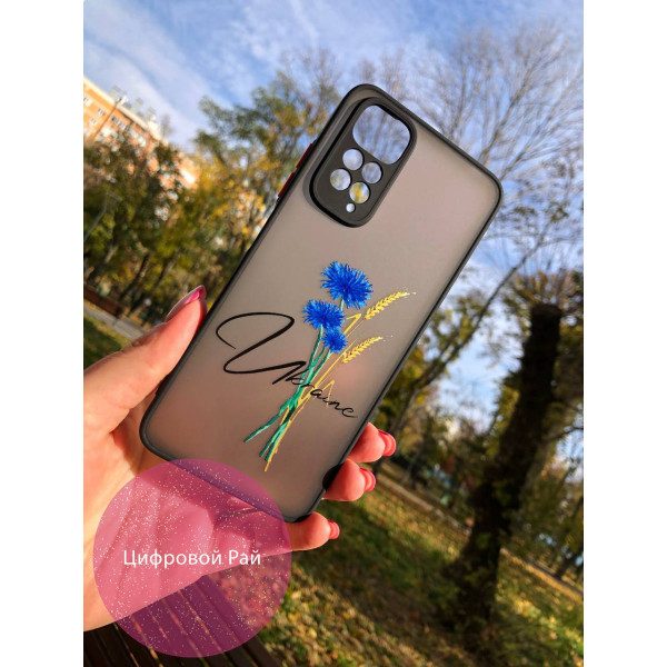Чохол для Xiaomi Redmi Note 11 Pro / Redmi Note 12 Pro 4G патріотичний з волошкою 