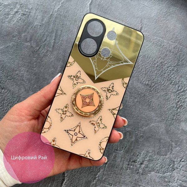 Чохол для Xiaomi Redmi Note 13 4G чохол з дзеркальним покриттям та тримачем