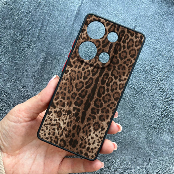Чохол для Xiaomi Redmi Note 13 Pro 4G / Poco M6 Pro 4G / Xiaomi Redmi Note 14S з захистом камери леопард класичний