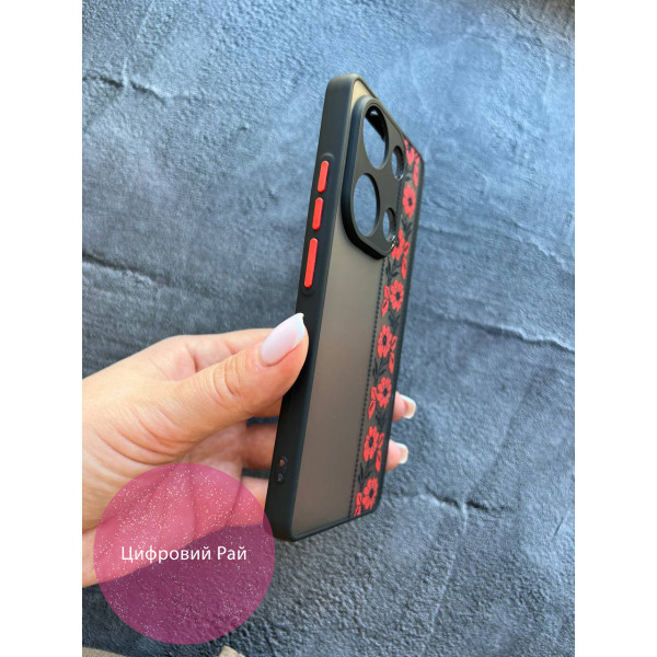 Чохол для Xiaomi Redmi Note 13 Pro 4G / Poco M6 Pro 4G / Xiaomi Redmi Note 14S з захистом камери вишиванка Полтавщина 