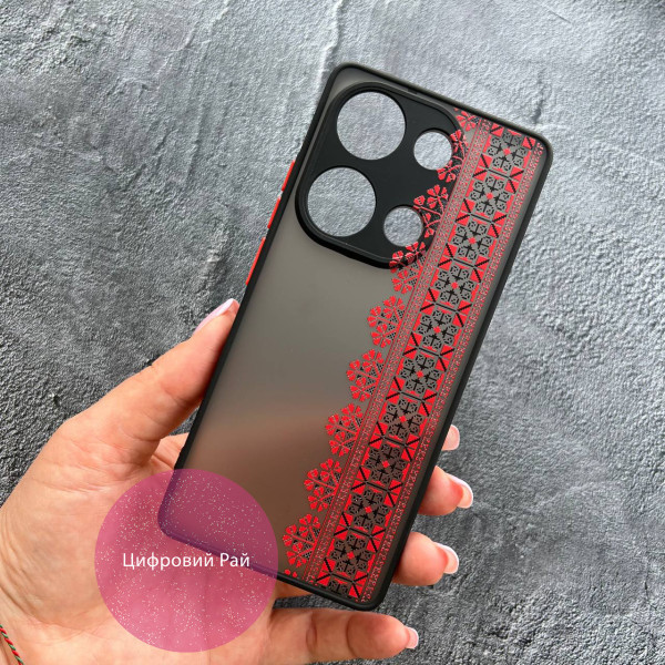 Чохол для Xiaomi Redmi Note 13 Pro 4G / Poco M6 Pro 4G / Xiaomi Redmi Note 14S з захистом камери вишиванка Хмельниччина 