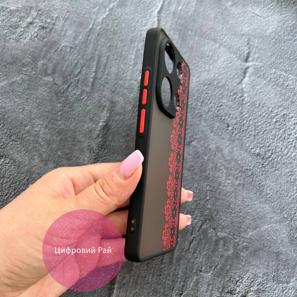 Чохол для Xiaomi Redmi Note 13 Pro 4G / Poco M6 Pro 4G / Xiaomi Redmi Note 14S з захистом камери вишиванка Хмельниччина 