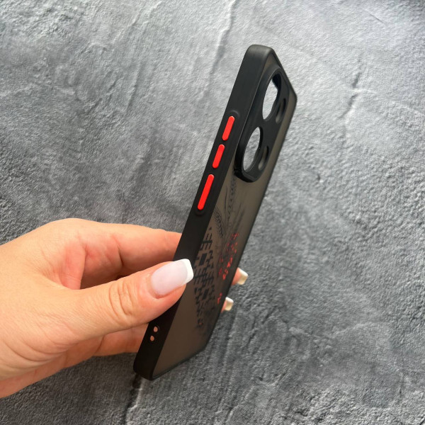 Чохол для Xiaomi Redmi Note 13 Pro 4G / Poco M6 Pro 4G / Xiaomi Redmi Note 14S з захистом камери вишиванка з лелекою