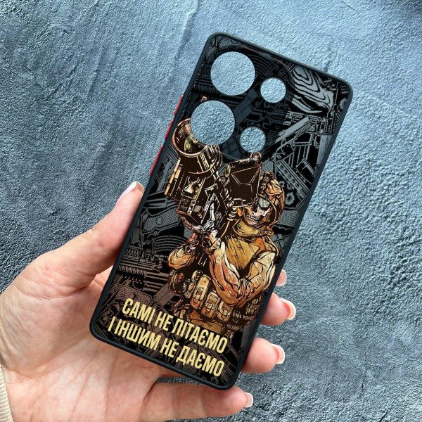 Чехол для Xiaomi Redmi Note 13 Pro 4G / Poco M6 Pro 4G / Xiaomi Redmi Note 14S с защитой камеры Военный Стингер