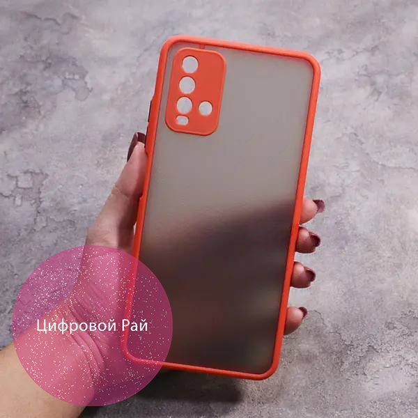 Чехол для Xiaomi Redmi 9T матовый пластик без дизайна