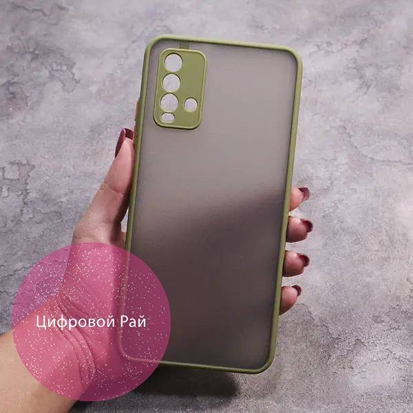 Чехол для Xiaomi Redmi 9T матовый пластик без дизайна