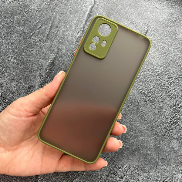 Чохол для Xiaomi Redmi Note 12S з захистом камери матовий пластик без дизайну