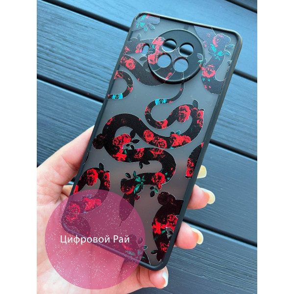 Чехол для Xiaomi Mi 10T Lite / Redmi Note 9 Pro 5G / Mi 10i 5G кобры с черным бортиком