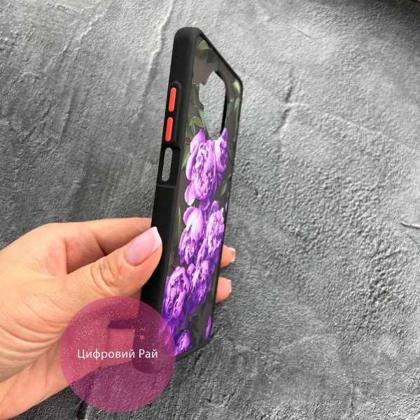 Чехол для Xiaomi Mi 10T Lite / Redmi Note 9 Pro 5G / Mi 10i 5G лавандовые пионы с черным бортиком