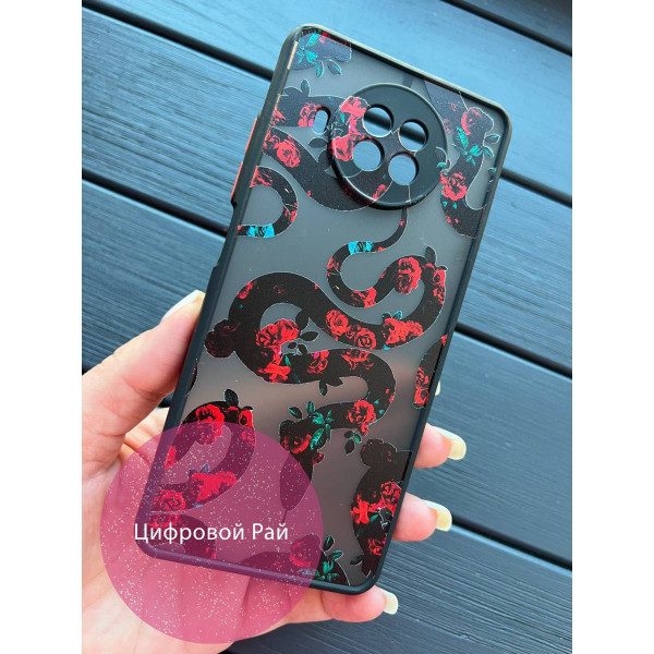 Чехол для Xiaomi Mi 10T Lite / Redmi Note 9 Pro 5G / Mi 10i 5G кобры с черным бортиком