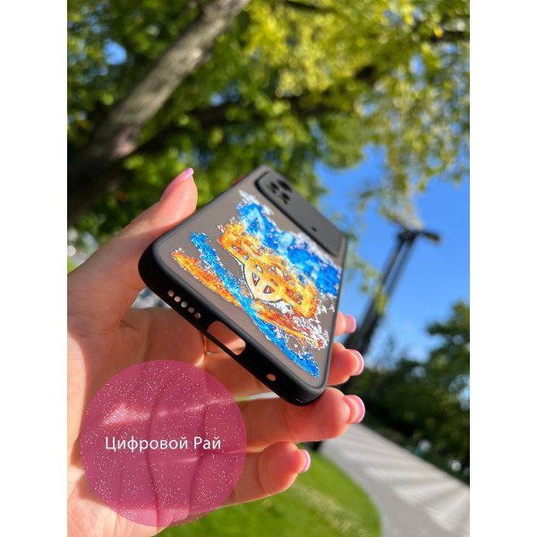 Чохол для Xiaomi Poco M4 Pro 4G тризуб з шаблями чорний бортик
