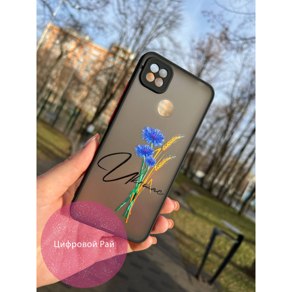 Чохол для Xiaomi Redmi 10A / Redmi 9C патріотичний з волошкою