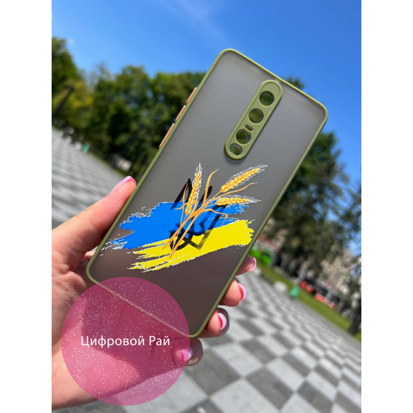 Чохол для Xiaomi Redmi Mi9T / Mi9T Pro / K20 / K20 Pro тризуб з оливковим бортиком