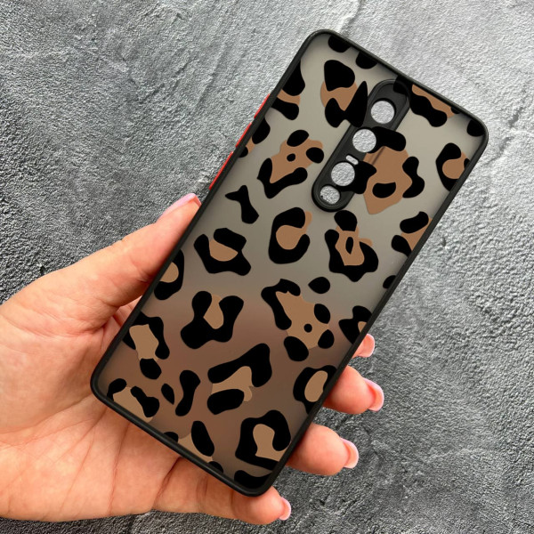 Чохол для Xiaomi Redmi Mi 9T / Mi 9T Pro / K20 / K20 Pro з захистом камери з леопардом шоколадним