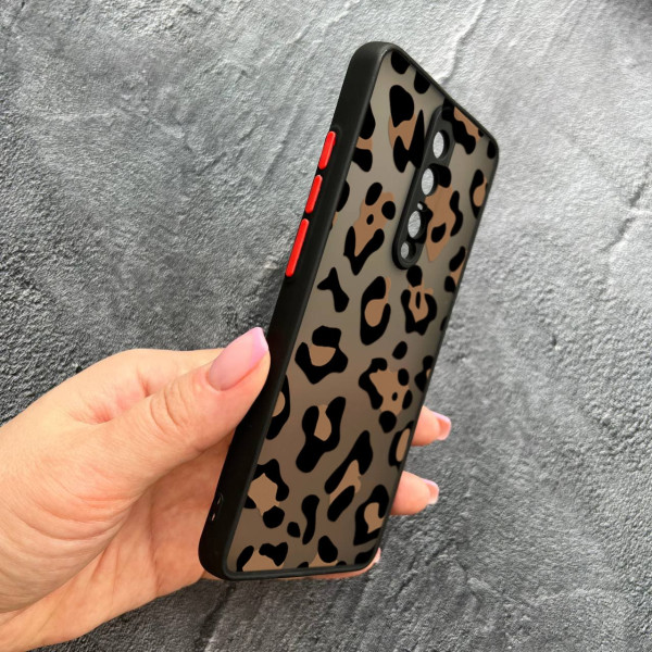 Чохол для Xiaomi Redmi Mi 9T / Mi 9T Pro / K20 / K20 Pro з захистом камери з леопардом шоколадним