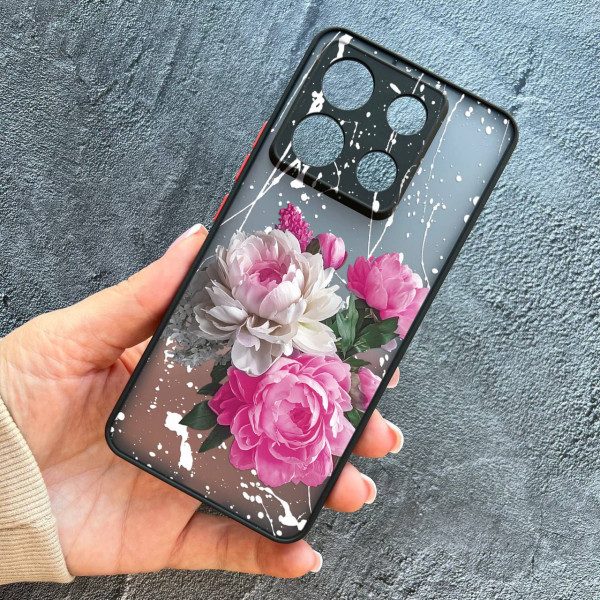 Чехол для Xiaomi Redmi Note 13 Pro 5G / Xiaomi Poco X6 5G пионы классические