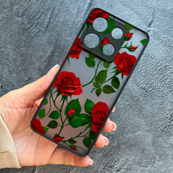 Чехол для Xiaomi Redmi Note 13 Pro 5G / Xiaomi Poco X6 5G красные розы