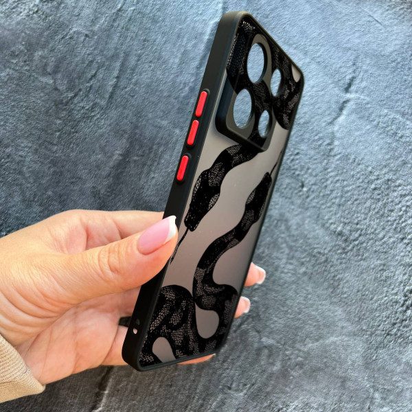 Чехол для Xiaomi Redmi Note 13 Pro 5G / Xiaomi Poco X6 5G змея черная 