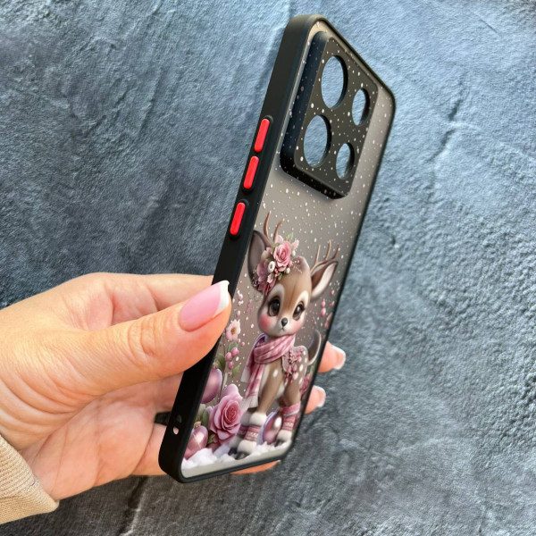 Чехол для Xiaomi Redmi Note 13 Pro 5G / Xiaomi Poco X6 5G новогодний олененок