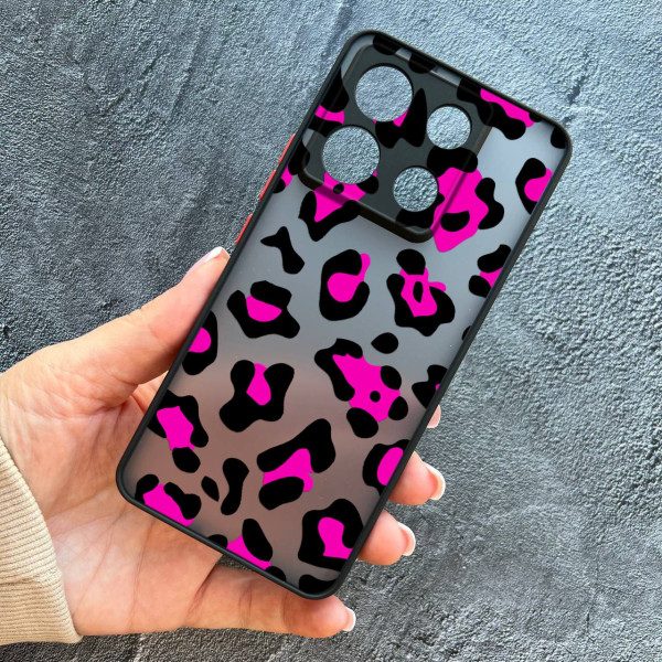 Чехол для Xiaomi Redmi Note 13 Pro 5G / Xiaomi Poco X6 5G леопард розовый