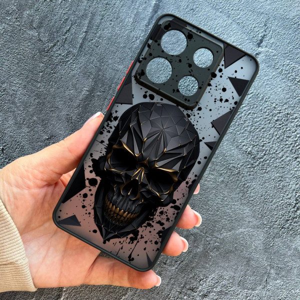 Чехол для Xiaomi Redmi Note 13 Pro 5G череп в кубе