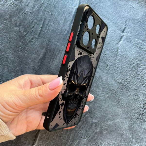 Чехол для Xiaomi Redmi Note 13 Pro 5G череп в кубе