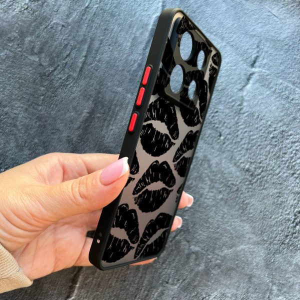 Чехол для Xiaomi Redmi Note 13 Pro 5G / Xiaomi Poco X6 5G черные губы