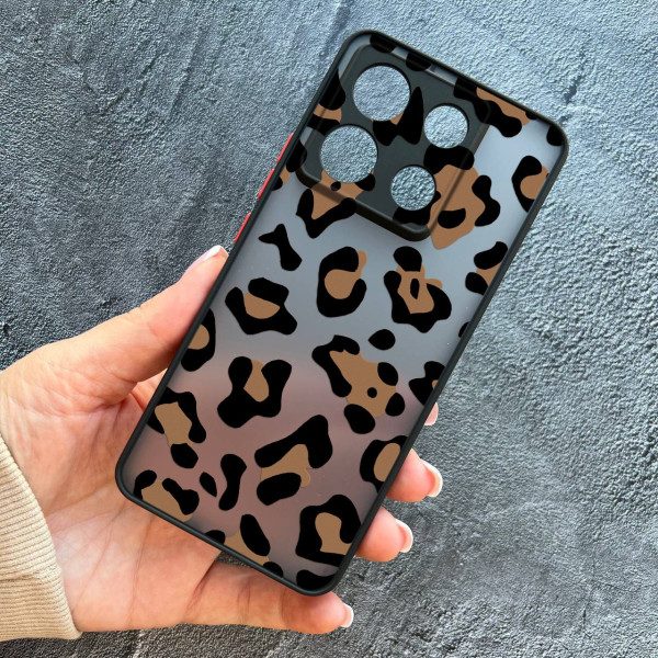 Чехол для Xiaomi Redmi Note 13 Pro 5G / Xiaomi Poco X6 5G леопард шоколадный