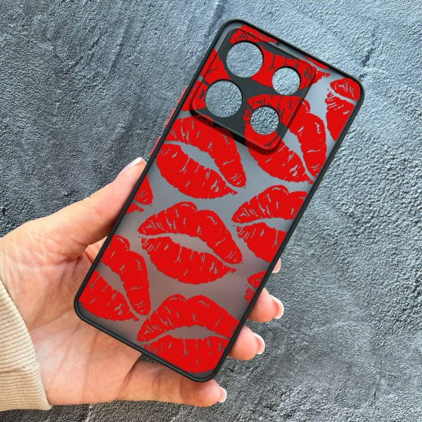 Чехол для Xiaomi Redmi Note 13 Pro 5G / Xiaomi Poco X6 5G красные губы