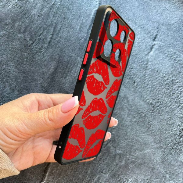 Чехол для Xiaomi Redmi Note 13 Pro 5G / Xiaomi Poco X6 5G красные губы