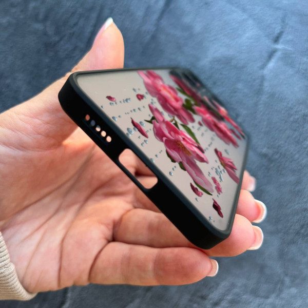 Чехол для Xiaomi Redmi Note 13 Pro 5G / Xiaomi Poco X6 5G пионы с дождем