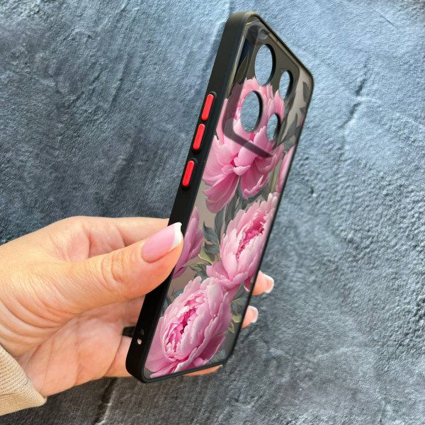 Чехол для Xiaomi Redmi Note 13 Pro 5G / Xiaomi Poco X6 5G пионы крупные