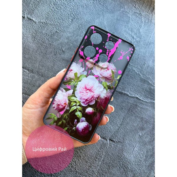 Чехол для Xiaomi Redmi Note 13 Pro 5G / Xiaomi Poco X6 5G пионы розовые