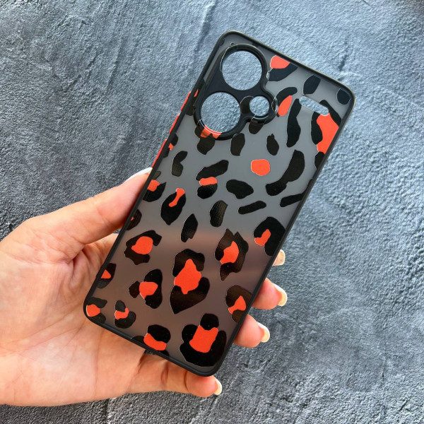 Чехол для Xiaomi Redmi Note 13 Pro Plus леопард оранжевый