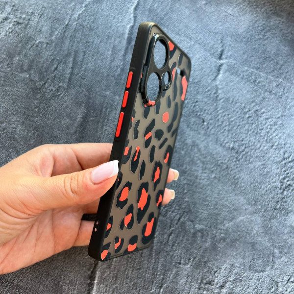 Чехол для Xiaomi Redmi Note 13 Pro Plus леопард оранжевый