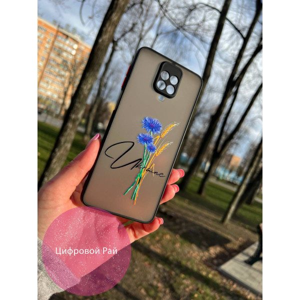 Чехол для Xiaomi Redmi Note 9s/Note 9 Pro/Note 9 Pro Max патриотический с волошкой