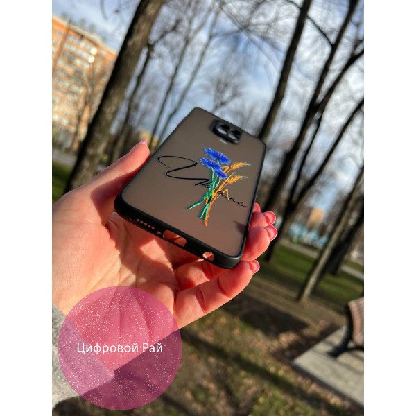 Чехол для Xiaomi Redmi Note 9s/Note 9 Pro/Note 9 Pro Max патриотический с волошкой