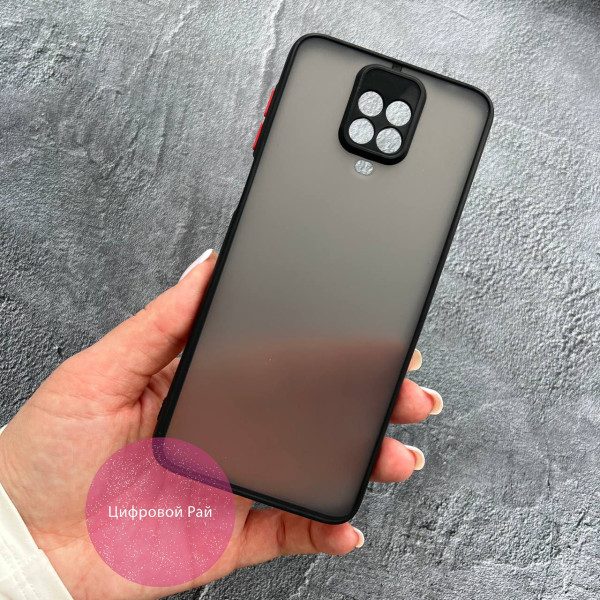 Чехол для Xiaomi Redmi Note 9s / Note 9 Pro / Note 9 Pro Max матовый пластик без дизайна
