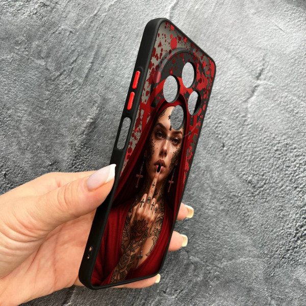 Чехол для Xiaomi Redmi 14C / Xiaomi Poco C75 с защитой камеры Монашка бунтарка